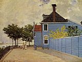 Famous House Paintings - The Blue House at Zaandam